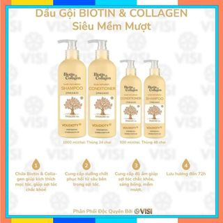 {CHÍNH HÃNG MẪU MỚI} DẦU GỘI XẢ BIOTIN COLLAGEN VOUDIOTY NEW SIÊU MỀM MƯỢT CHO TÓC KHÔ PHỤC HỒI TÓC- 500ml -1000ml