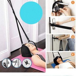 Võng Massage Đeo Cổ Chống Đau Mỏi Giúp Thư Giãn Giảm Đau Cổ Vai Gáy Thế Hệ Mới (Tặng Kèm Bịt Mắt)