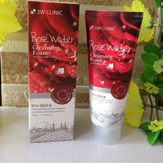 Sữa rửa mặt 3W clinic Trà xanh/ Gạo/Collagen/Hoa hồng/ Than hoạt tính