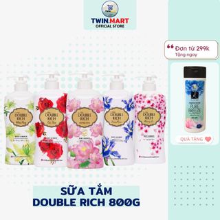 DATE XA 2024 Sữa Tắm Double Rich 800g - Hàn Quốc - Hoa hồng, anh đào, iris, lily, sen gạo giá sỉ