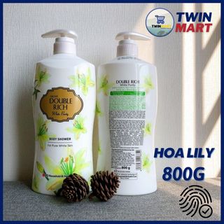 DATE XA 2024 Sữa Tắm Double Rich 800g - Hàn Quốc - Hoa hồng, anh đào, iris, lily, sen gạo