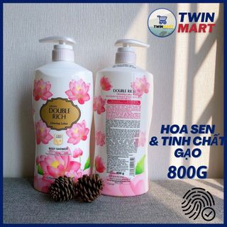 DATE XA 2024 Sữa Tắm Double Rich 800g - Hàn Quốc - Hoa hồng, anh đào, iris, lily, sen gạo