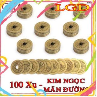 Vật phẩm phong thủy xu ngũ đế KT2.4cm