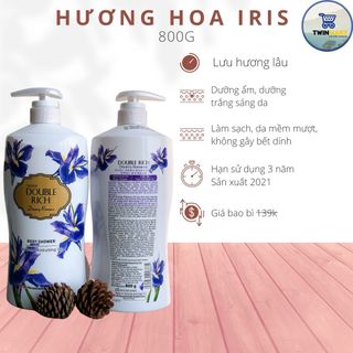 DATE 2024 Sữa Tắm Hương Hoa Double Rich Body Shower - Hàn Quốc - Hương hoa Iris Uh