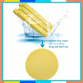Bông Bọt Biển Rửa Mặt Cao Cấp Hàn Quốc Mira (6 miếng)