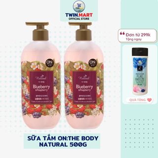 Sữa tắm Hàn quốc On: The Body Natural 500ml Hương Việt Quất & Dâu Rừng Blueberry giá sỉ