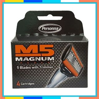 Hộp 4 lưỡi dao cạo râu M5 magnum (Hàng nhập khẩu Mỹ) giá sỉ