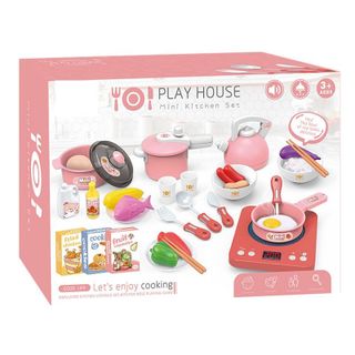 Bộ Đồ Chơi Nhà Bếp Nấu Ăn Cao Cấp Play House Mini Kittchen Set 36 Chi Tiết Cho Bé Nhựa Xịn Mịn An Toàn Cho Trẻ Em giá sỉ
