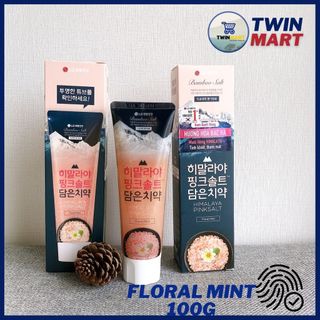 Kem Đánh Răng Muối Hồng Himalaya Pinksalt Floral Mint - Ice Calming Mint - Brightening 100g
