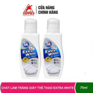 CHẤT LÀM TRẮNG GIẦY THỂ THAO CAO CẤP YUPPIES EXTRA WHITE NHẬP KHẨU CHÍNH HÃNG MALAYSIA 75ML