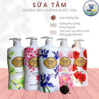 DATE 2024 - 800ml Sữa Tắm Hương Hoa Double Rich Body Shower - Hàn Quốc - hương Hoa Anh Đào