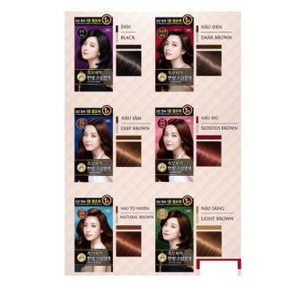 MÀU NÂU SÁNG - Kem nhuộm phủ bạc thảo dược Hàn quốc REEN HEUKMOBICHAEK ORIENTAL CREAM