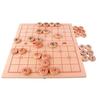 Bộ Cờ Tướng Gỗ Sồi + Bàn Cờ Tướng 45x48cm