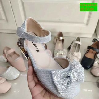 Giày búp bê trẻ em chất da mềm có quai ngang dán S2565