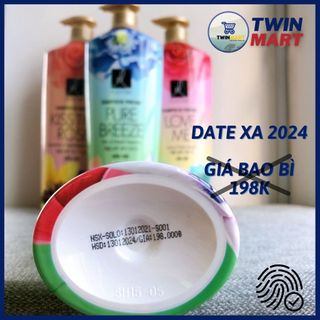 Date xa 2024 TPHCM Dầu gội Elastine hương nước hoa 1000ml Hàn Quốc hương Pure Breeze