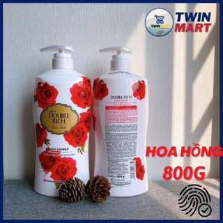 DATE XA 2024 800ml Sữa Tắm Hương Hoa Double Rich Body Shower - Hàn Quốc - Hoa Hồng