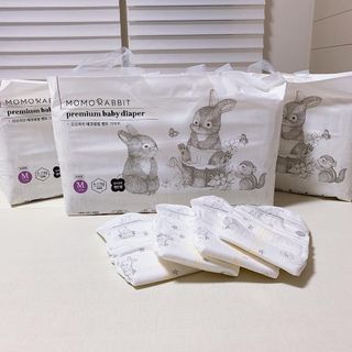 Bỉm momo rabbit nội địa HÀN Quốc dán/quần đủ size S36/M32/L30/xl28/L28/xl22/xxl18