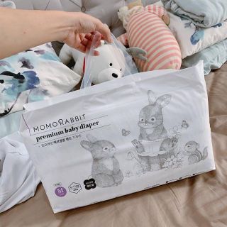 Bỉm momo rabbit nội địa HÀN Quốc dán/quần đủ size S36/M32/L30/xl28/L28/xl22/xxl18