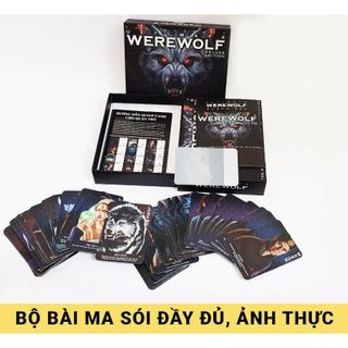 Bộ bài Ma sói 78 thẻ Việt hóa bản mới game nhập vai, Werewolf Ultimate Deluxe Tiếng Việt Boardgame Mới [GIÁ RẺ VÔ ĐỊCH]