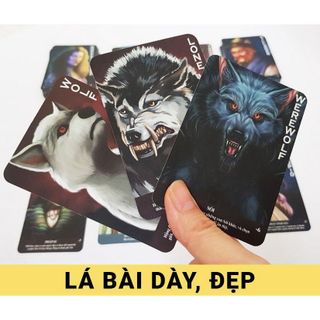 Bộ bài Ma sói 78 thẻ Việt hóa bản mới game nhập vai, Werewolf Ultimate Deluxe Tiếng Việt Boardgame Mới [GIÁ RẺ VÔ ĐỊCH] giá sỉ