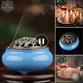 lư xông trầm hương . thác khói trầm hương