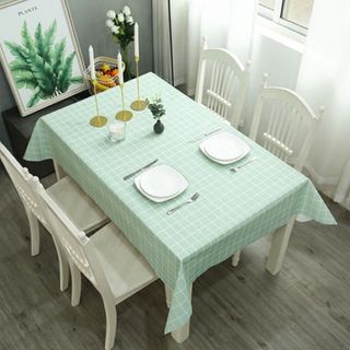 Khăn Trải Bàn Nhựa Caro Không Thấm Nước Size Lớn (137cm*152cm) Tiện Lợi