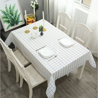 Khăn Trải Bàn Nhựa Caro Không Thấm Nước Size Lớn (137cm*152cm) Tiện Lợi