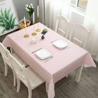 Khăn Trải Bàn Nhựa Caro Không Thấm Nước Size Lớn (137cm*152cm) Tiện Lợi