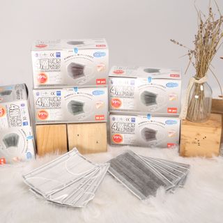 Khẩu trang y tế 4 lớp than hoạt tính - 50 cái/ hộp - 50 hộp/ thùng