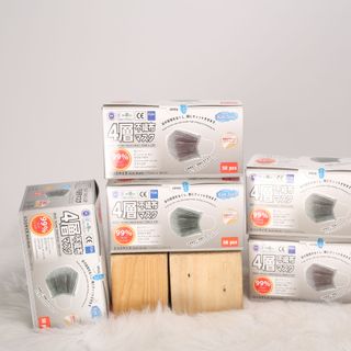 Khẩu trang y tế 4 lớp than hoạt tính - 50 cái/ hộp - 50 hộp/ thùng