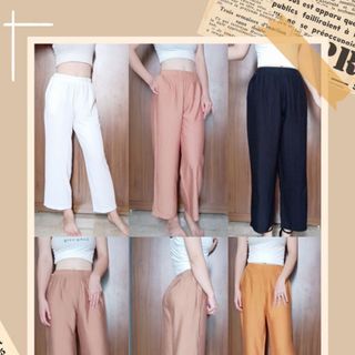 Quần đũi dáng xuông, chất vải nhẹ nhàng kiểu dáng sang chảnh