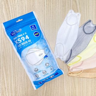 Khẩu trang y tế Kim Sora KS94 3 lớp cao cấp - 10 cái/ túi - 60 túi/thùng