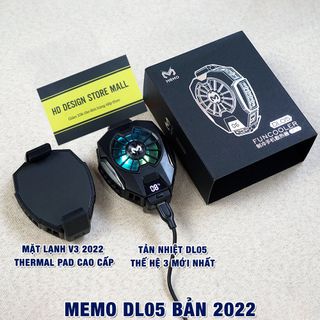 Quạt Tản Nhiệt Gaming Sò Lạnh DL05 Làm Mát Siêu Nhanh - Hỗ Trợ Chơi Game PUBG FF ROS - Hiển Thị Nhiệt Độ