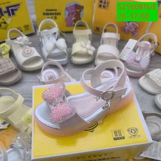 Sandal trẻ em/bé gái quai ngang chất da mềm êm chân