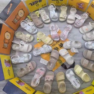 Sandal trẻ em/bé gái quai ngang chất da mềm êm chân
