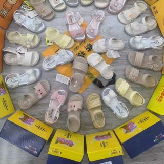 Sandal trẻ em/bé gái quai ngang chất da mềm êm chân