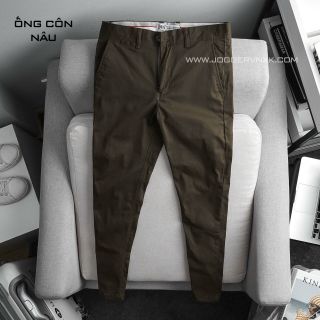 Quần Ống Côn, Quần Kaki Nam Nữ Ôm Dáng - Kaki Cao Cấp Za.r [Xám Nhạt]