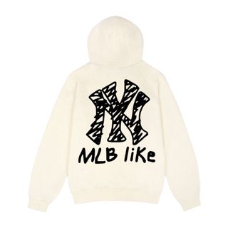 Áo hoodie nam vải nỉ form bigsize 90kg - 130kg in trước sau chữ NY và MLB Like