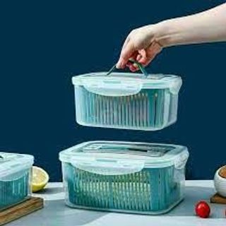 Set 5 hộp kèm rổ đựng đồ để tủ lạnh