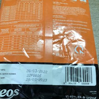 Thức ăn hạt cho chó con