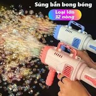 Súng phun bóng xà phòng 32 đầu