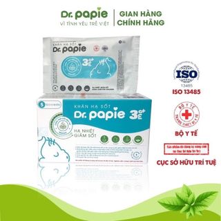 Khăn Lau Hạ Sốt Cho Bé Từ 3 Tháng Tuổi Dr Papie