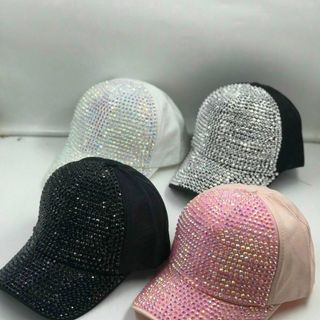 Mũ lưỡi trai đính hạt QC