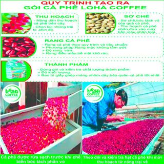 1kg Cà phê Bột rang mộc Mix( 50%Robusta +50% Arabica)Thương hiệu LOHA COFFEE, hàm lượng caffein ít,Hậu vị chua rõ ràng hơn xen lẫn vị đắng nhẹ , Cà phê Bột pha phin-cà phê nguyên chất