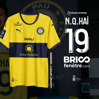 quần áo bóng đá, đồ đá banh Quang Hải Pau FC vàng 2022-2023 giá sỉ