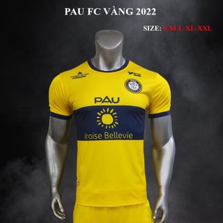 quần áo bóng đá, đồ đá banh Quang Hải Pau FC vàng 2022-2023