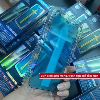 Cường Lực Tự Dán Full Màn Viền Mỏng - Tĩnh Điện - Chống Bụi Bẩn - Dùng Cho Iphone X Đến 13 Promax