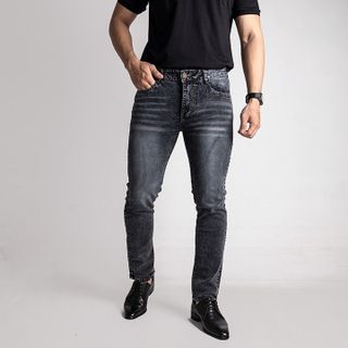 Quần Jean, quần bò nam trơn co giãn 4 chiều thoải mái có big size