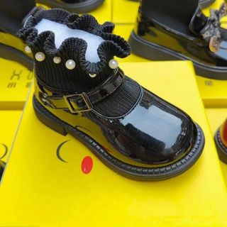 Boot da mềm cổ chun cho bé gái kiểu dáng sành điệu