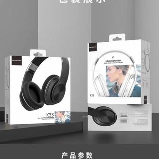 Tai Nghe Bluetooth Chụp Tai K33 Âm Hay Bass Mạnh - Có Thể Gấp Gọn Và Hỗ Trợ Thẻ Nhớ Dùng Cho Androi Ios